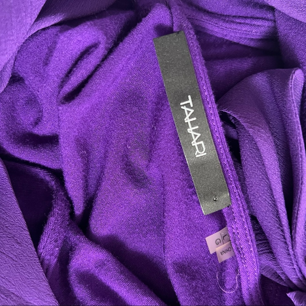 TAHARI Size L Purple Sleeveless Blouse - Picture 4 of 5